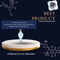 SEPARATING FUNNEL Borosilicate Glass Conical Shape With Glass Stopper With Solid Glass Key 100 ml