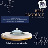 DESICCATOR LID Vacuum with NOVUS NS 24/29 Junction with Porcelain Plate Borosilicate Glass 300 mm