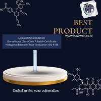 MEASURING CYLINDER Borosilicate Glass Class A Batch Certificate Hexagonal Base and Blue Graduation ISO 4788 100 ml